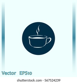 Vector icon of coffee cup