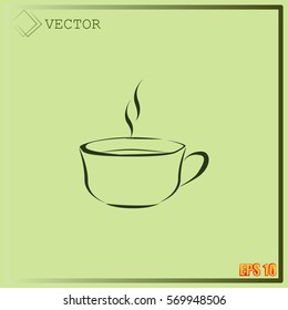 Vector icon of coffee cup
