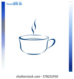 Vector icon of coffee cup