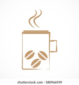 Vector icon of coffee cup