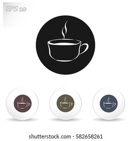 Vector icon of coffee cup