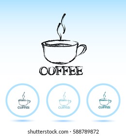 Vector icon of coffee cup