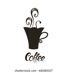 Vector icon of coffee cup