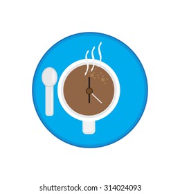 Vector icon of coffee cup,illustration