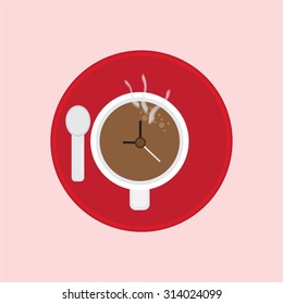 Vector icon of coffee cup,illustration