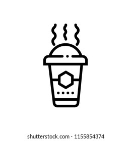 Vector icon for  coffee to go