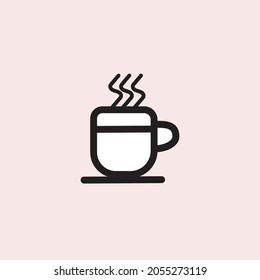 ilustración de leche de café con icono vectorial