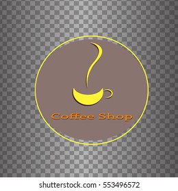 Vector icon coffee and tea shop