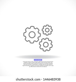 vector icon cogwheel .