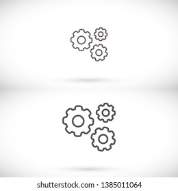 vector icon cogwheel . Lorem Ipsum Illustration design
