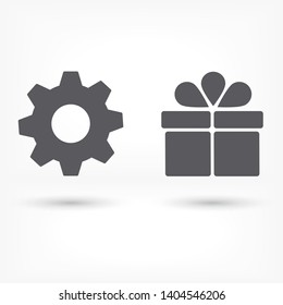 vector icon cogwheel . Lorem Ipsum Illustration design