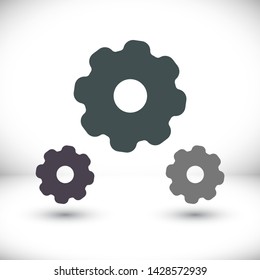 vector icon cogwheel . Lorem Ipsum Illustration design