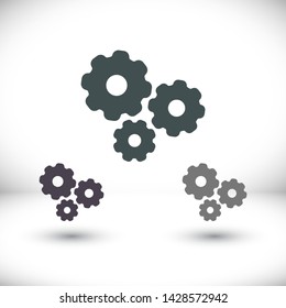 vector icon cogwheel . Lorem Ipsum Illustration design