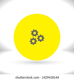 vector icon cogwheel . Lorem Ipsum Illustration design