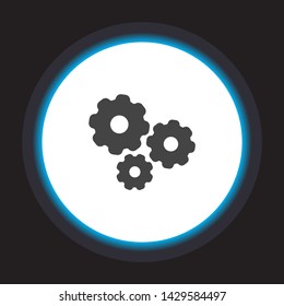 vector icon cogwheel . Lorem Ipsum Illustration design
