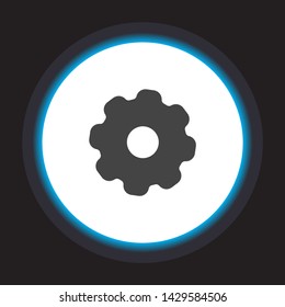 vector icon cogwheel . Lorem Ipsum Illustration design