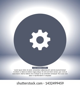 vector icon cogwheel . Lorem Ipsum Illustration design