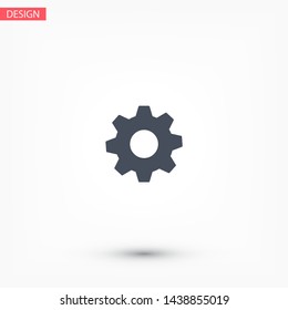 vector icon cogwheel . Lorem Ipsum Illustration design