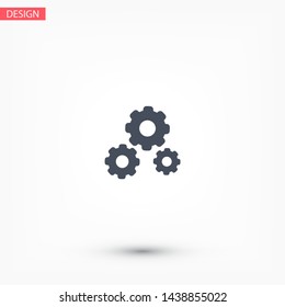 vector icon cogwheel . Lorem Ipsum Illustration design