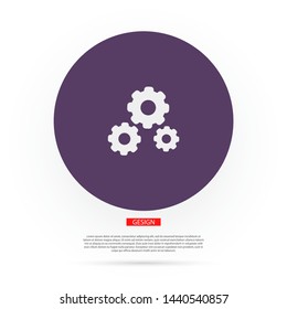 vector icon cogwheel . Lorem Ipsum Illustration design