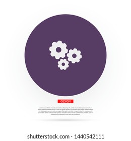 vector icon cogwheel . Lorem Ipsum Illustration design