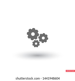 vector icon cogwheel . Lorem Ipsum Illustration design
