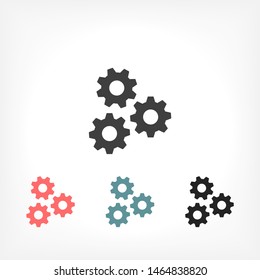 vector icon cogwheel . Lorem Ipsum Illustration design