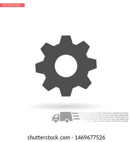vector icon cogwheel . Lorem Ipsum Illustration design