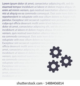 vector icon cogwheel . Lorem Ipsum Illustration design