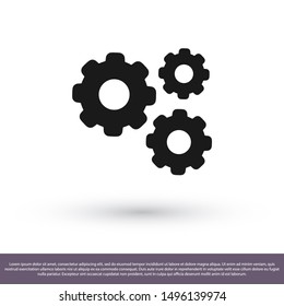 vector icon cogwheel . Lorem Ipsum Illustration design