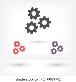 vector icon cogwheel . Lorem Ipsum Illustration design