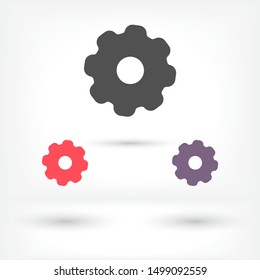 vector icon cogwheel . Lorem Ipsum Illustration design