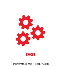 vector icon cogwheel . Lorem Ipsum Illustration design