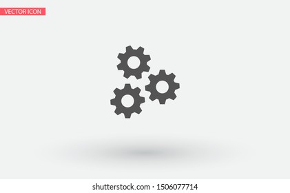 vector icon cogwheel . Lorem Ipsum Illustration design