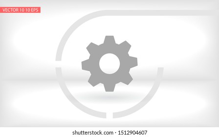 vector icon cogwheel . Lorem Ipsum Illustration design