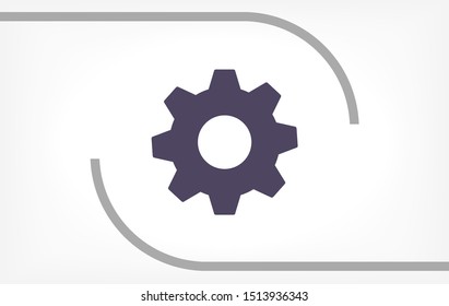 vector icon cogwheel . Lorem Ipsum Illustration design