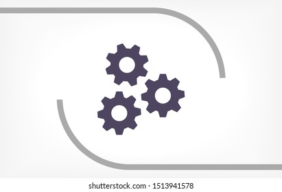 vector icon cogwheel . Lorem Ipsum Illustration design