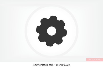vector icon cogwheel . Lorem Ipsum Illustration design