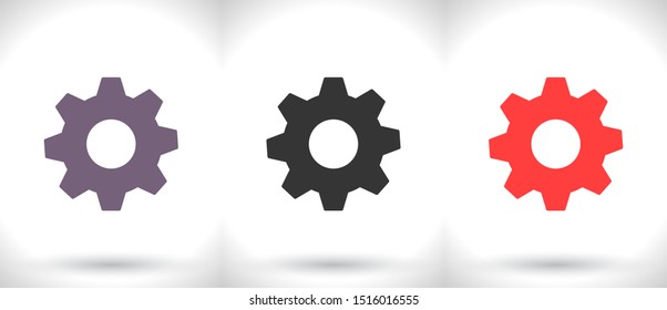 vector icon cogwheel . Lorem Ipsum Illustration design