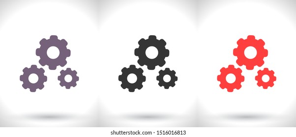 vector icon cogwheel . Lorem Ipsum Illustration design