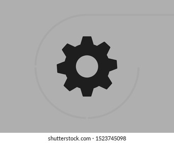 vector icon cogwheel . Lorem Ipsum Illustration design