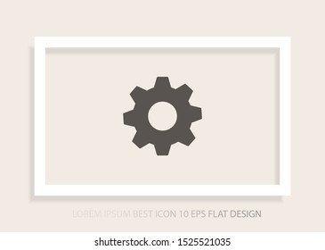 vector icon cogwheel . Lorem Ipsum Illustration design