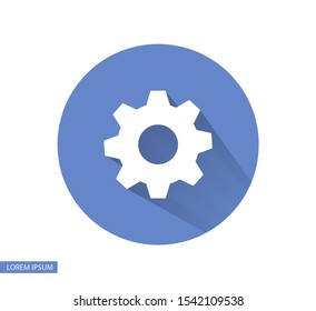 vector icon cogwheel . Lorem Ipsum Illustration design