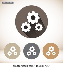 vector icon cogwheel . Lorem Ipsum Illustration design