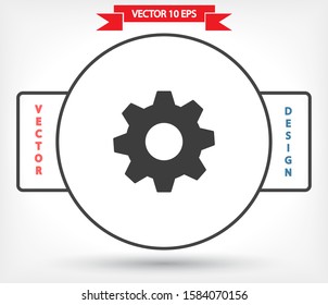 vector icon cogwheel . Lorem Ipsum Illustration design