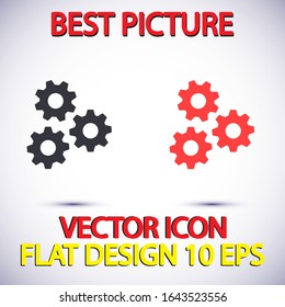 vector icon cogwheel . Lorem Ipsum Illustration design