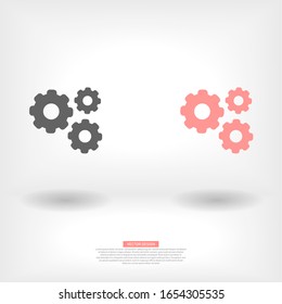 vector icon cogwheel . Lorem Ipsum Illustration design