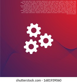 vector icon cogwheel . Lorem Ipsum Illustration design