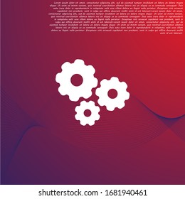 vector icon cogwheel . Lorem Ipsum Illustration design