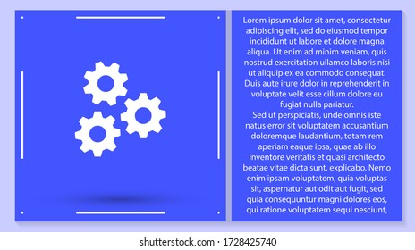 rueda cognitiva de icono vector. Lorem Ipsum Diseño de ilustración